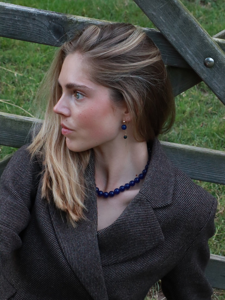 Faro Lapis Lazuli | Krystal halskæde