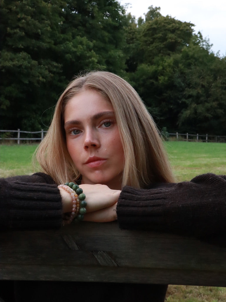 Chunky Southern Jade | Krystal armbånd
