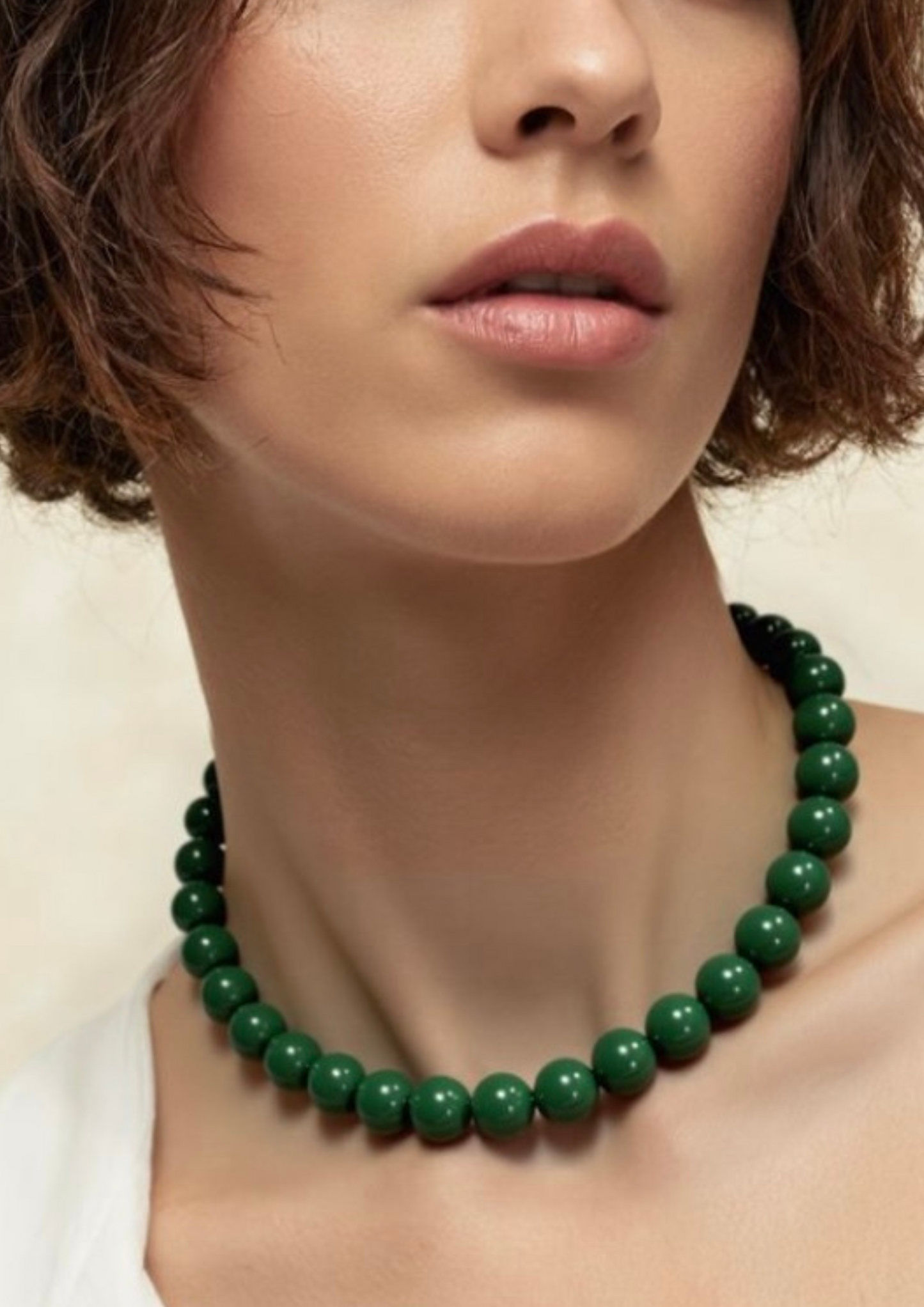 Faro Green Jade | Crystal necklace