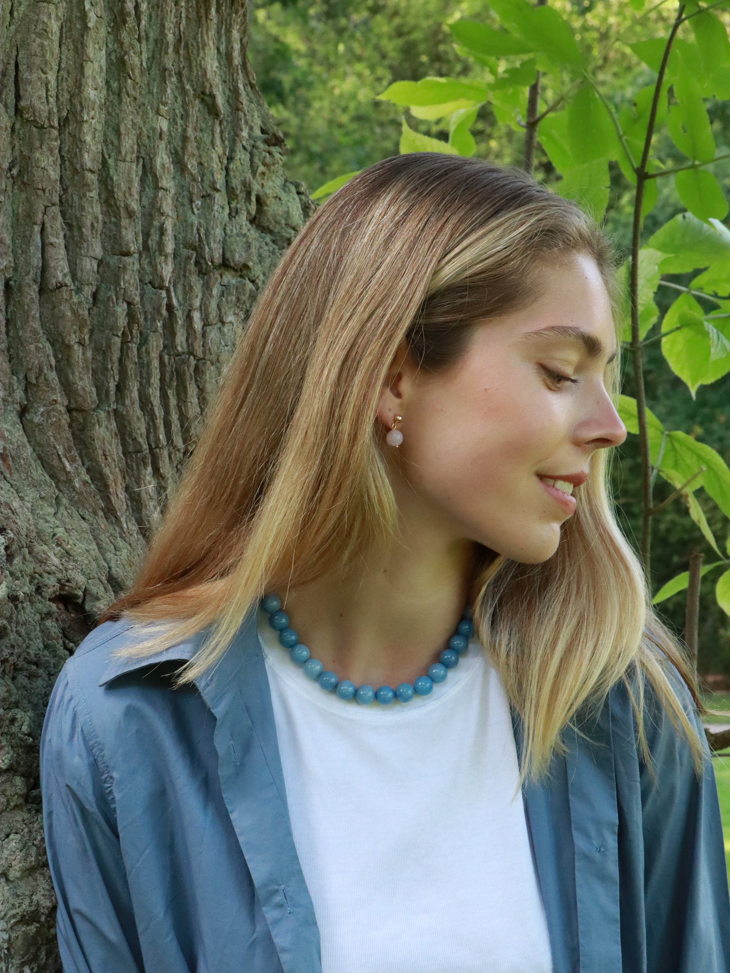 Faro Aquamarine | Crystal necklace