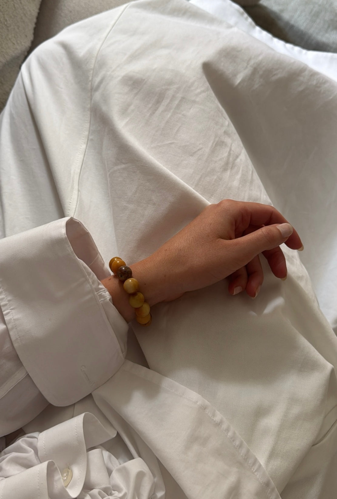 Chunky Orange Aventurin | Krystal armbånd