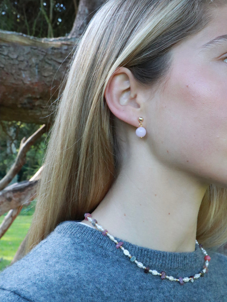 Nora Rosa Jade | Krystal øreringe