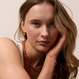 Nora Redstone Quartz Earrings