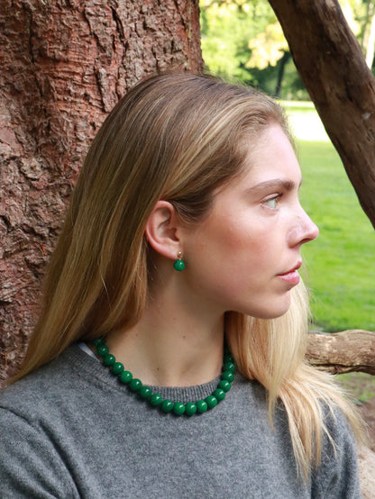 Faro Grøn Jade | Krystal halskæde