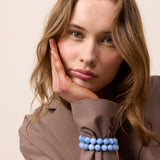 Chunky Aquamarine Stretch Bracelet