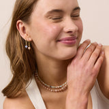 Ava Aquamarine Huggie Earrings