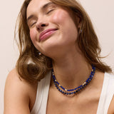 Ellie Lapis Lazuli Pearl Necklace
