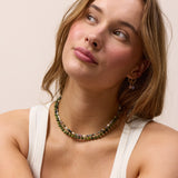 Ellie Indian Agate Pearl Necklace