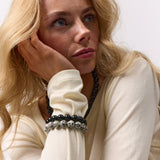 Chunky Dalmatian Jasper Stretch Bracelet