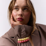 Chunky Redstone Quartz Stretch Bracelet