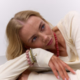 Chunky Rhodonite Stretch Bracelet