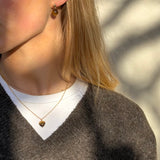 Alma Tiger Eye Heart Necklace