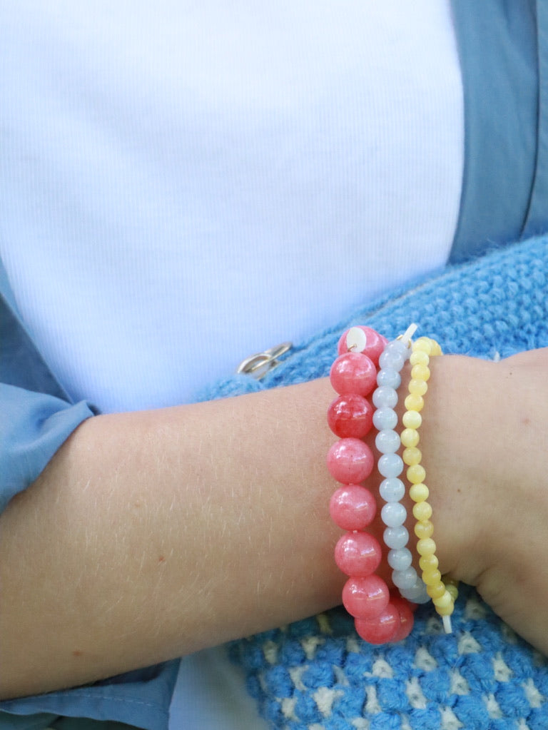 Gul Jade | Krystal armbånd