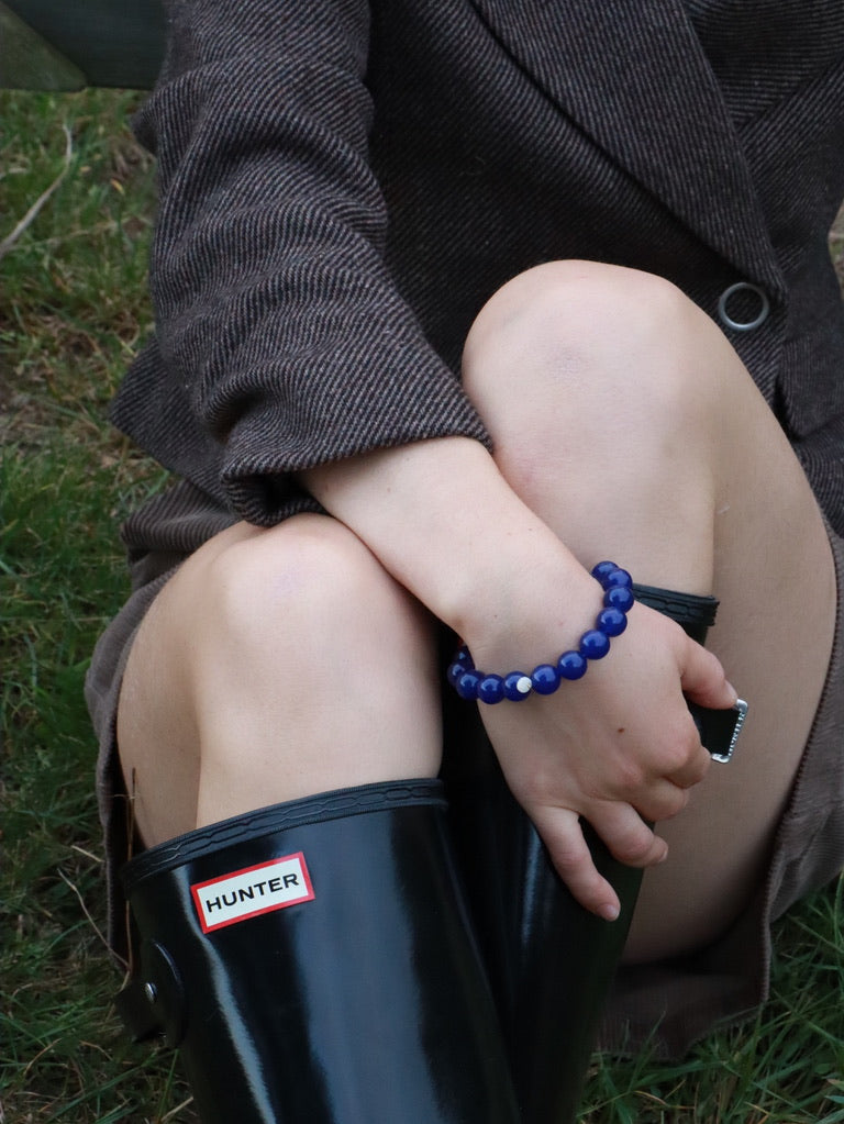 Chunky Lapis Lazuli | Krystal armbånd