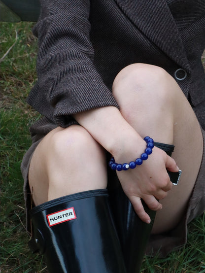 Chunky Lapis Lazuli | Krystal armbånd