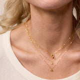 Aya Tiger Eye Necklace in Gold