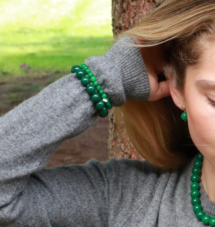 Green Jade | Crystal bracelet