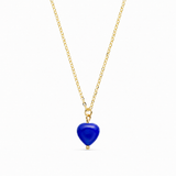 Alma Lapis Lazuli Hjerte Halskæde