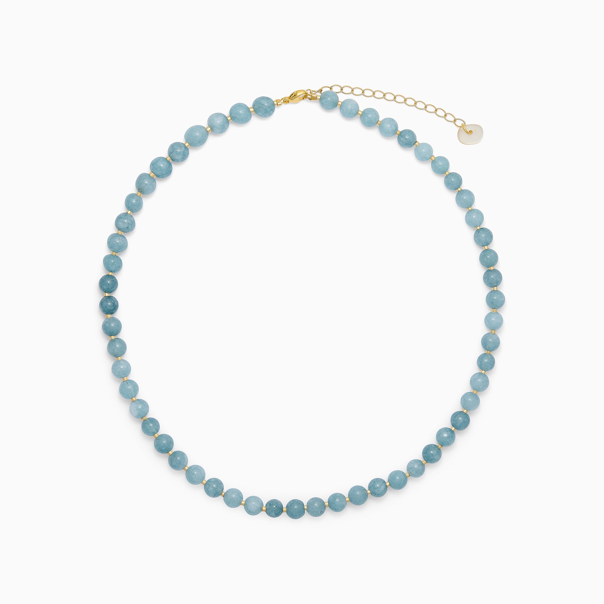 Aquamarin krystalhalskædee