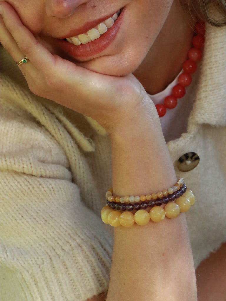 Orange Aventurin | Krystal armbånd