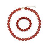 Chunky Red Jade Set
