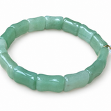 Alva Green Aventurine Stretch Bangle