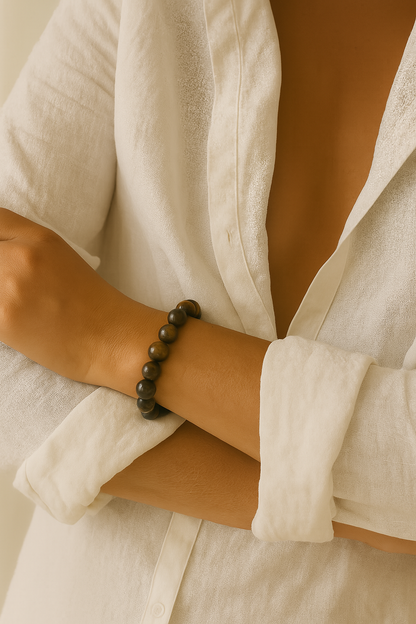 Chunky Tiger Eye | Krystal armbånd