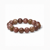 Chunky Purple Brown Aventurine Stretch Bracelet