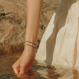 Petite Dalmatiner Jaspis Stretch Armbånd