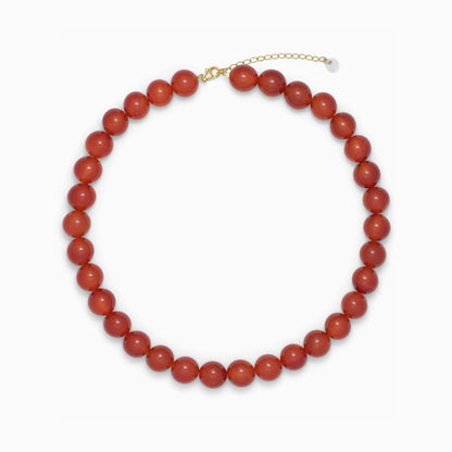 Faro Rød Jade | Krystal halskæde