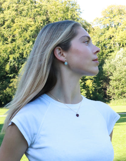 Nora Akvamarin | Krystal øreringe