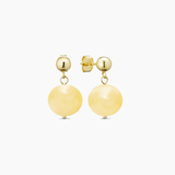 Nora Yellow Jade Earrings