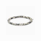 Petite Dalmatian Jasper Stretch Bracelet