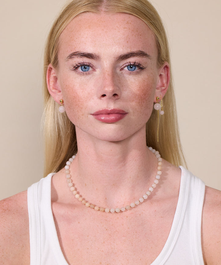 Rosajadekrystalhalskæde