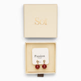 Nora Red Jade Earrings