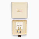 Ella Blå Jade Øreringe