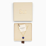 Alma Lapis Lazuli Heart Necklace