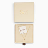 Aya Tiger Eye Necklace in Gold