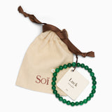 Essential Green Jade Stretch Bracelet