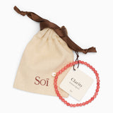 Petite Redstone Quartz Stretch Bracelet