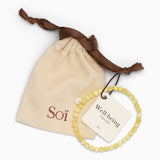 Petite Gul Jade Stretch Armbånd
